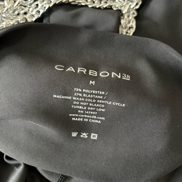 Carbon 38 black leggings with chain M - Picture 4 of 4